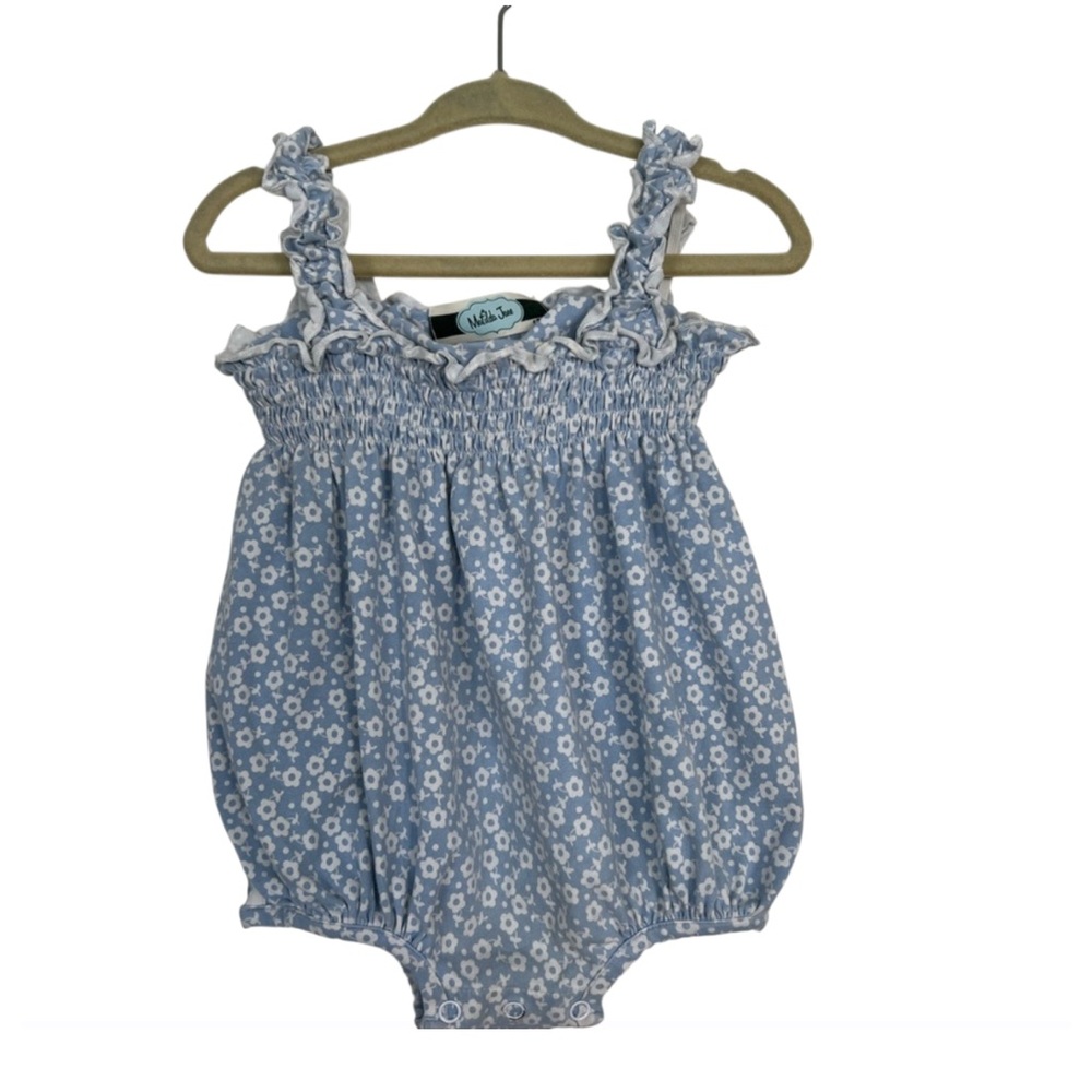 Matilda Jane Blue Floral Baby Romper